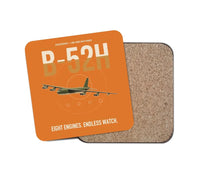 Thumbnail for B-52H Stratofortress design on orange 1 piece coaster