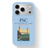 Thumbnail for Pasco Airport (PSC) design on light blue iPhone 17 Pro MagSafe case