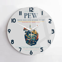 Thumbnail for Bacha Khan International Airport PEW Wall-Clock No-Frame - Light Gray