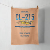Thumbnail for Canadair CL-215 design on orange towel