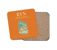 Thumbnail for Rovaniemi Airport (RVN) design on orange 1 piece coaster