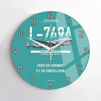 Thumbnail for Lockheed L-749A Constellation design on turquoise no frame wall clock