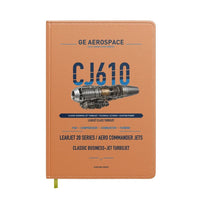 Thumbnail for CJ610 design on orange notebook