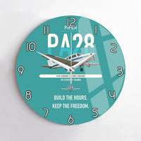 Thumbnail for Piper PA-28 Cherokee design on turquoise no frame wall clock
