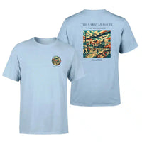 Thumbnail for VINTAGE G4040 - The Caravan Route - Double-Side T-Shirt design on lightblue double side t shirt