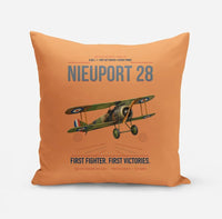 Thumbnail for Nieuport 28C.1 design on orange pillow