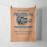 Thumbnail for PW4000-94 design on orange towel