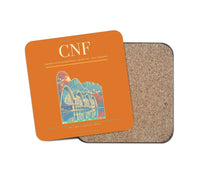 Thumbnail for Tancredo Neves International Airport (CNF) design on orange 1 piece coaster