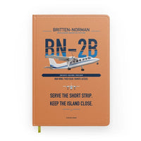 Thumbnail for Britten-Norman BN-2B-26 Islander design on orange notebook