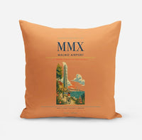 Thumbnail for Malmo Airport (MMX) design on orange pillow