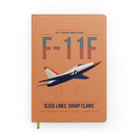 Thumbnail for F-11F Tiger design on orange notebook