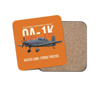 Thumbnail for OA-1K Skyraider II Armed Overwatch design on orange 1 piece coaster
