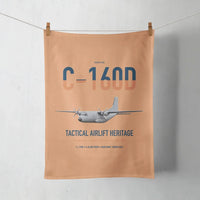 Thumbnail for Transall C-160D design on orange towel