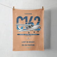 Thumbnail for Cessna 162 Skycatcher design on orange towel