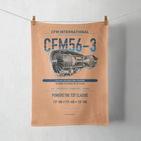 Thumbnail for CFM56-3 design on orange towel