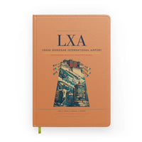 Thumbnail for Lhasa Gonggar International Airport (LXA) design on orange notebook