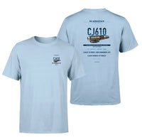 Thumbnail for CJ610 design on light blue t shirt