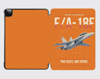 Thumbnail for F-A-18F Super Hornet design on orange ipad tablet case