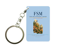 Thumbnail for Fort Smith Regional Airport (FSM) design on light blue key chain