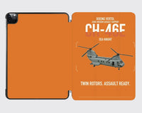Thumbnail for Boeing Vertol CH-46E Sea Knight design on orange ipad tablet case