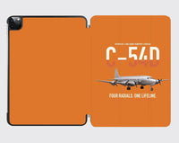 Thumbnail for C-54D Skymaster design on orange ipad tablet case