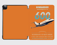 Thumbnail for Bombardier Challenger 600 design on orange ipad tablet case