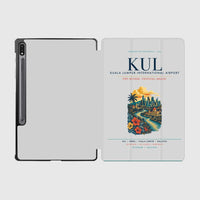 Thumbnail for Kuala Lumpur International Airport (KUL) design on light gray samsung tablet tablet case