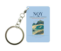 Thumbnail for Cornwall Airport Newquay (NQY) design on light blue key chain
