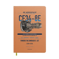 Thumbnail for CF34-8E design on orange notebook