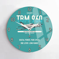 Thumbnail for Daher TBM 960 design on turquoise no frame wall clock