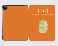 Thumbnail for Hector International Airport (FAR) design on orange ipad tablet case