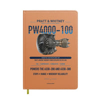 Thumbnail for PW4000-100 design on orange notebook