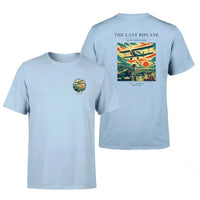 Thumbnail for VINTAGE G4054 - The Last Biplane - Double-Side T-Shirt design on lightblue double side t shirt