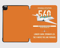 Thumbnail for Cessna Citation 560 - Citation V design on orange ipad tablet case