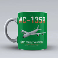 Thumbnail for WC-135R Constant Phoenix design on green ceramic mug, double-side print