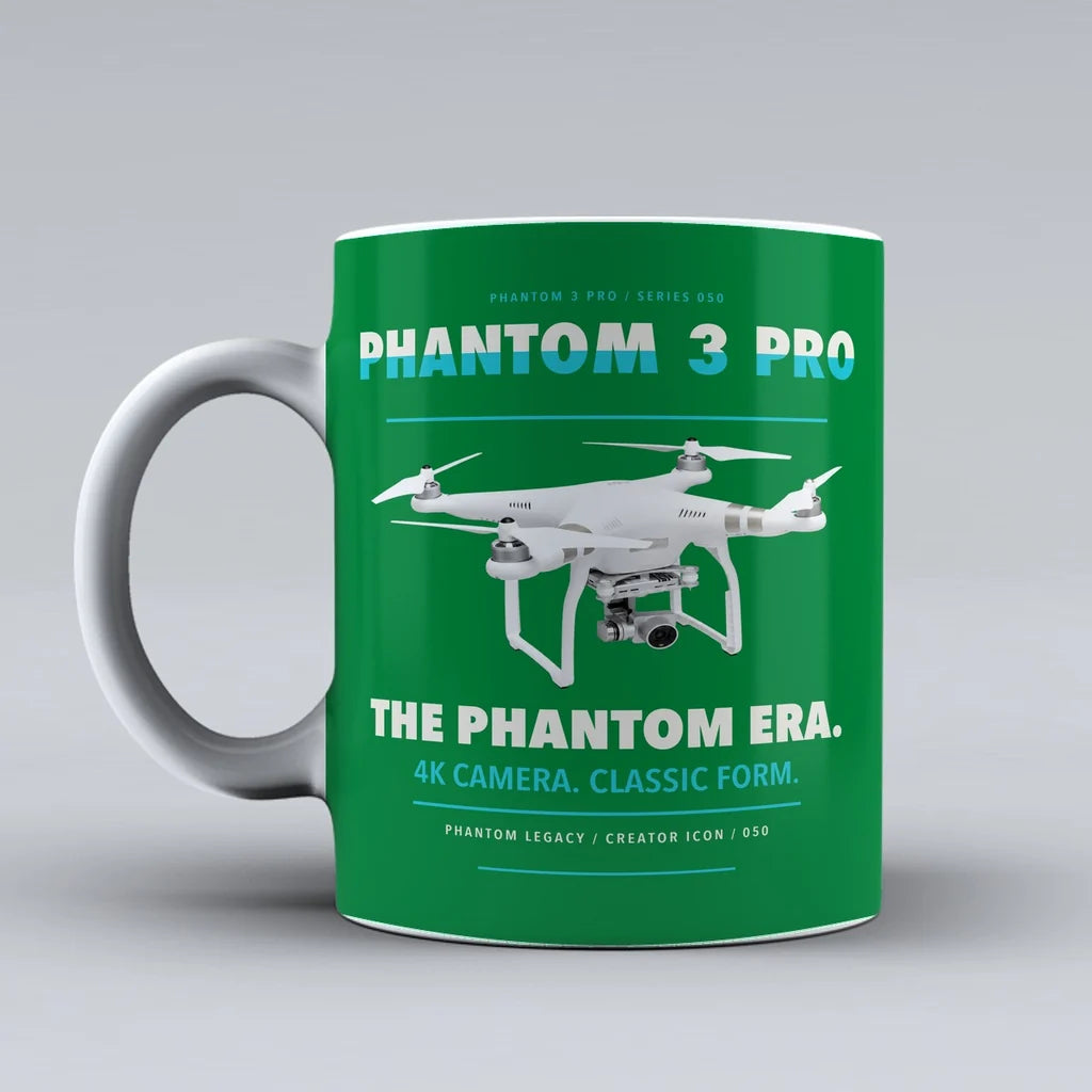Phantom 3 Professional Mug design on green dji
