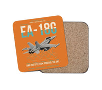 Thumbnail for EA-18G Growler design on orange 1 piece coaster