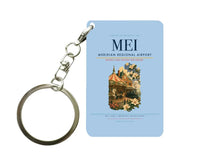 Thumbnail for Meridian Regional Airport (MEI) design on light blue key chain