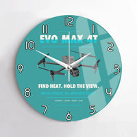 Thumbnail for Autel EVO Max 4T design on turquoise no frame wall clock