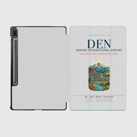 Thumbnail for Denver International Airport (DEN) design on light gray samsung tablet tablet case