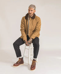 Thumbnail for Navy N-1 Retro Deck  Thickening Pilot Jacket With Plush Lamb Wool - view 19