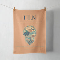 Thumbnail for Chinggis Khaan International Airport (ULN) design on orange towel