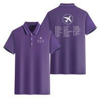 Thumbnail for Aviation Alphabet Polo Shirt - view 10