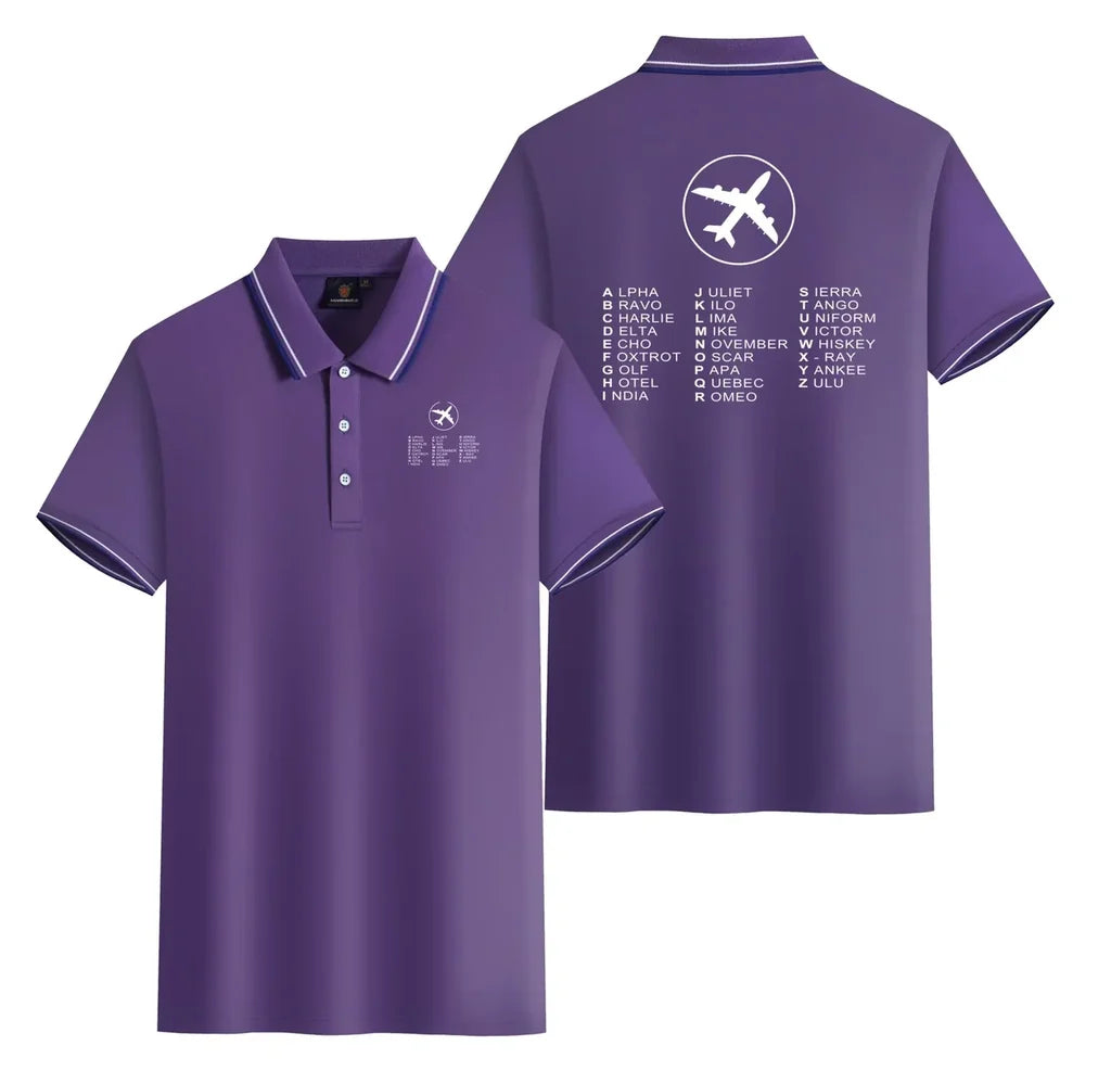 Aviation Alphabet Polo Shirt - view 10