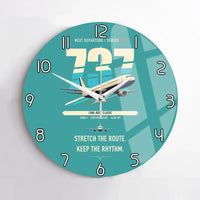 Thumbnail for Boeing 737-400 Classic design on turquoise no frame wall clock