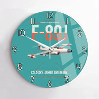 Thumbnail for F-89J Scorpion design on turquoise no frame wall clock