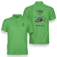 Thumbnail for HAL LCH Prachand design on light green double-side polo t-shirt, double-side print