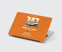 Thumbnail for Boeing 747-400 design on orange MacBook case