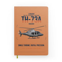 Thumbnail for Leonardo TH-73A Thrasher design on orange notebook