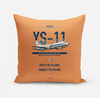 Thumbnail for NAMC YS-11A design on orange pillow